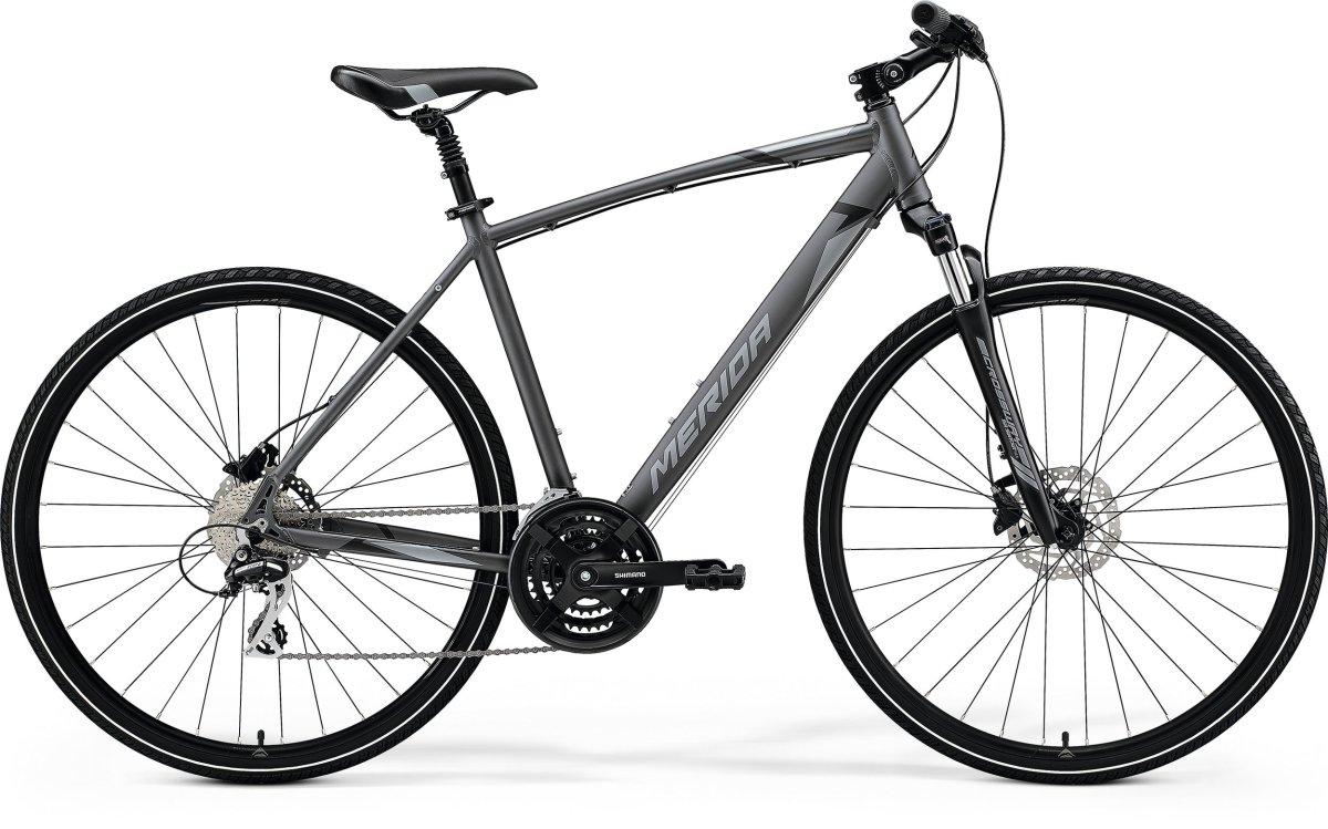 Велосипед Merida 2021 CROSSWAY 20-D L(55 ) SILK ANTHRACITE(GREY/BLACK)