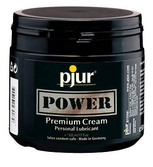 Густа змазка для фістінга і анального сексу pjur POWER Premium Cream 500 мл на гібридній основі gigante.com.ua