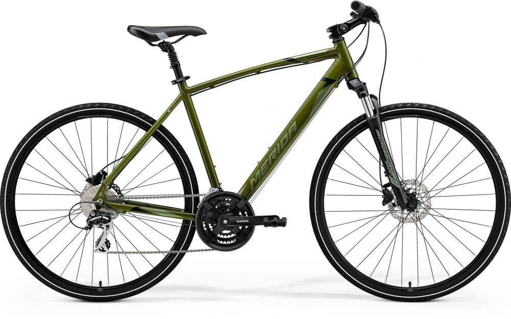 Велосипед MERIDA 2021 CROSSWAY 20-D,M-L(52),MOSS GRREN(SIR-GRN/BLACK)