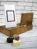 Коробка для подарочного комплекта чая и сладостей