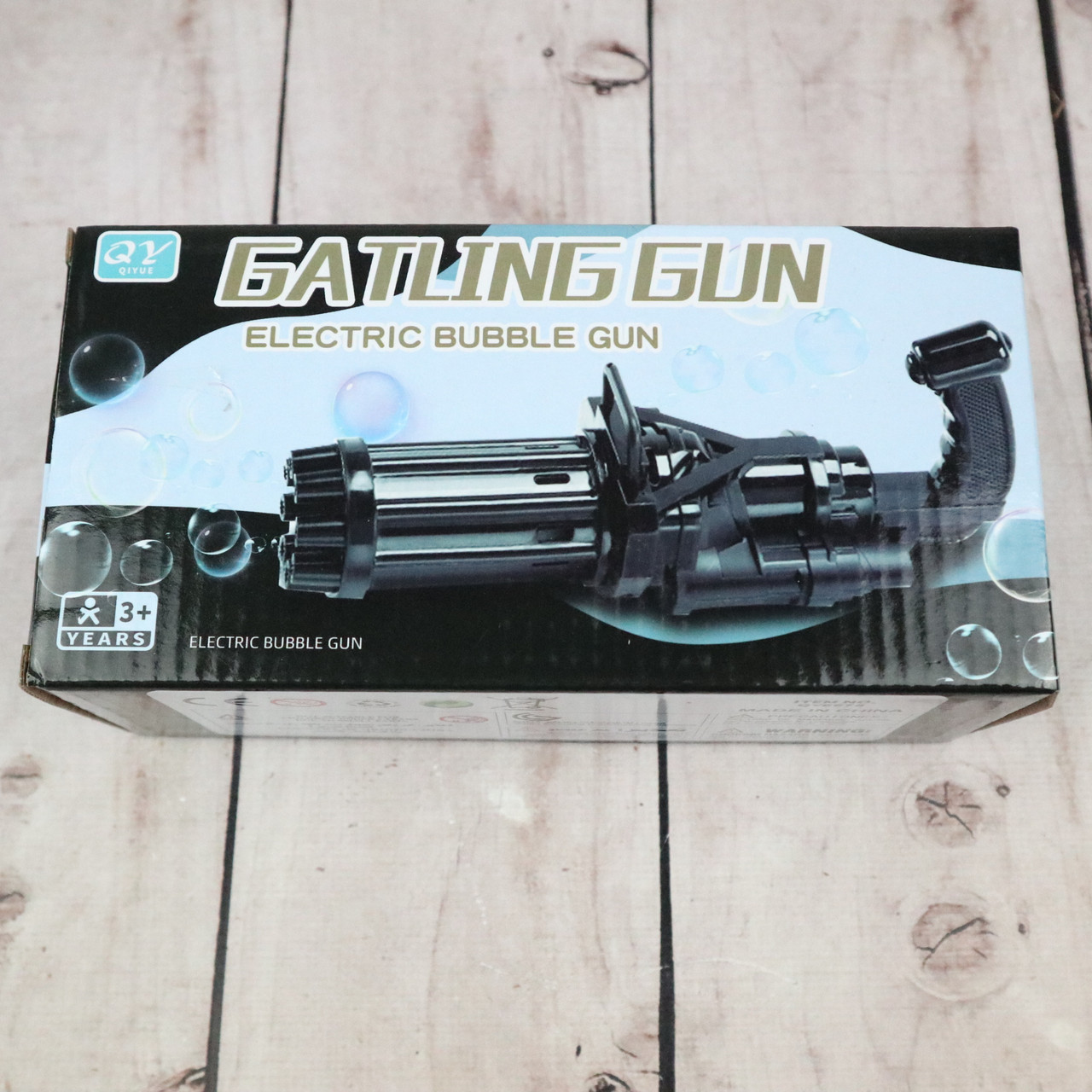 Генератор мыльных пузырей детский Пулемет для мыльных пузырей Gatling BUBBLE GUN пузыремёт Оригинальные фото - фото 7 - id-p1457780534