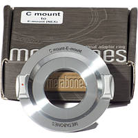 Metabones C-Mount Lens to Sony NEX Camera Lens Mount Adapter (Chrome) (MB_C-E-CH1)