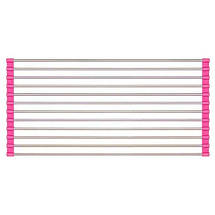 Розкладний килимок-сушарка для посуду KeepHome металевий на мийку 37х23 см, фото 5