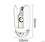 Дисколампа світлодіодна LED, що обертається, на патрон музична з лопатями (WO-11), фото 3