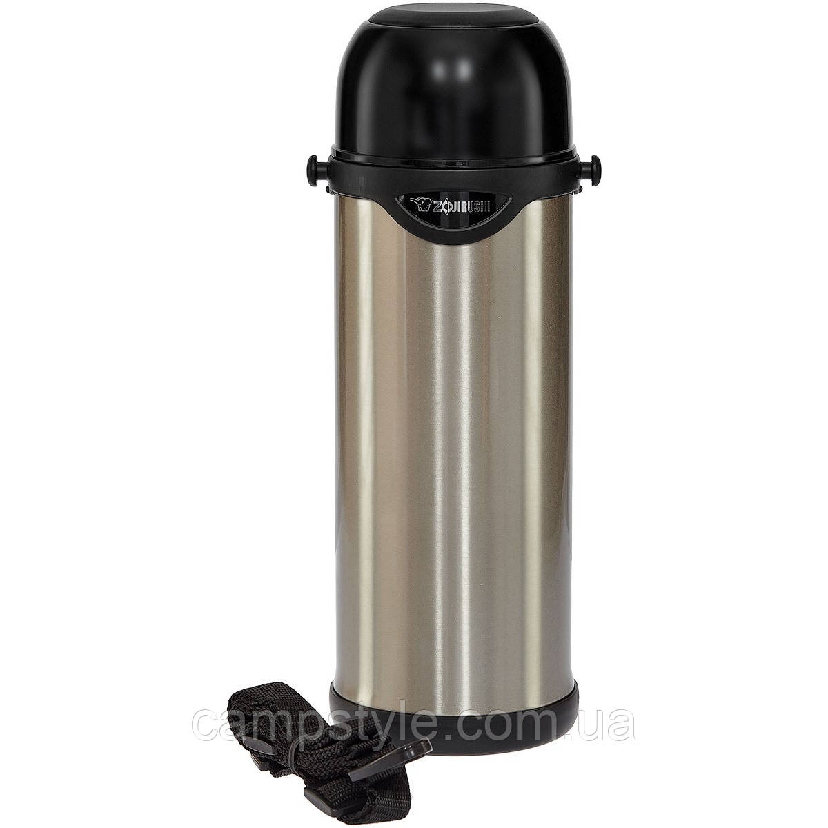 Термос Zojirushi SJ-TG10XA 1 л з ремінцем срібло, фото 1