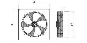 Вентилятор осьовий Турбовінт Сігма 450 B/S з фланцем