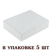 Коробка на 6 цукерок 110*145*30 мм Біла (5 шт)