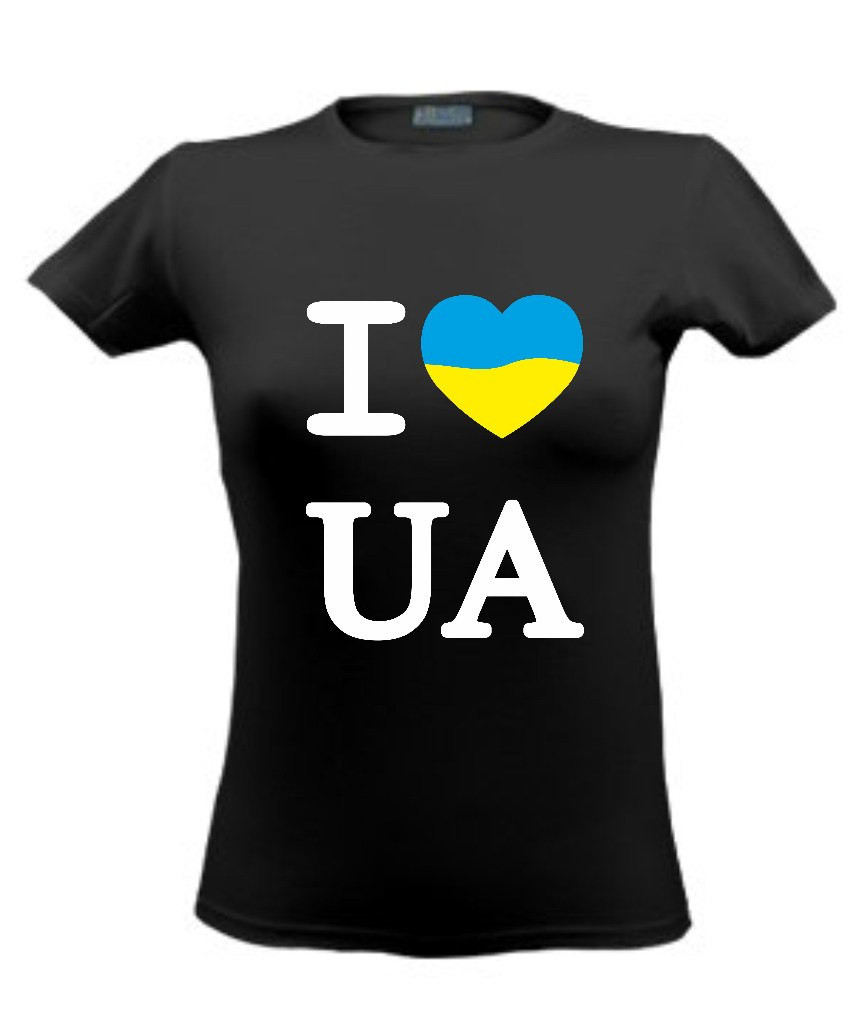 Футболка жіноча "I love Ukraine"