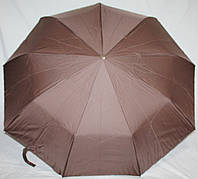 Зонт женский DINIYA 9 спиц анти-ветер полуавтомат коричневый с проявляющимся рисунком Франция Париж