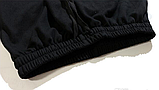 Брюки чоловічі FILA трикотажні на манжетах. Спортивні штани з логотипом Філа чорні білий принт з кишенями, фото 7