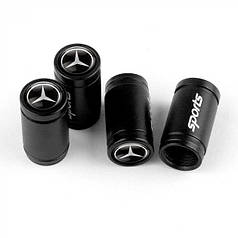 Ковпачки на ніпель для Mercedes Alitek Sports Black Мерседес (4 шт.)