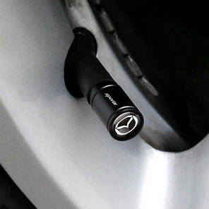 Захисні ковпачки на ніпель для Мазда Alitek Sports Black Mazda (4 шт), фото 2