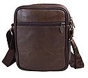 Чоловіча шкіряна сумка Bon R010-2 DARK BROWN коричнева, фото 4