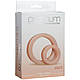 Набір ерекційних кілець Doc Johnson Platinum Premium Silicone — The C-Rings — White  18+, фото 3