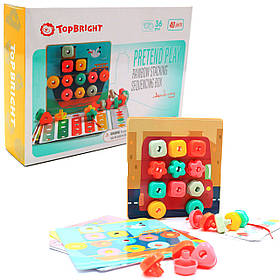 Розвиваюча іграшка Top Bright мозаїка і шнурівка (120450)
