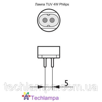 Лампа бактерицидна TUV 4W Philips