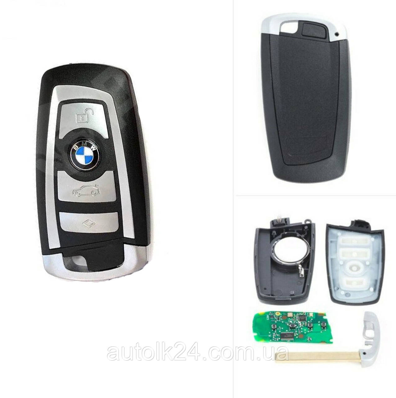 Смарт ключ для BMW 4 - кнопки 433 Mhz