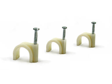 Скоба з цвяхом для круглого кабелю D4 (100 шт)