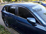 Дефлектори вікон (вітровики) 6шт. Mazda CX 5 2017- (Autoclover/Корея), фото 4