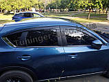 Дефлектори вікон (вітровики) 6шт. Mazda CX 5 2017- (Autoclover/Корея), фото 5