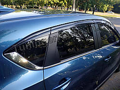 Дефлектори вікон (вітровики) 6шт. Mazda CX 5 2017- (Autoclover/Корея)
