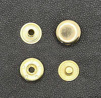 Кнопка Альфа Нержавейка 12,5мм Золото №54 (в упаковке 720 штук) Турция
