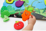 Іграшки для купання на присосках Веселі овочі з ігровим полем (комплект 6 шт) для гри малюків у ванній, фото 3