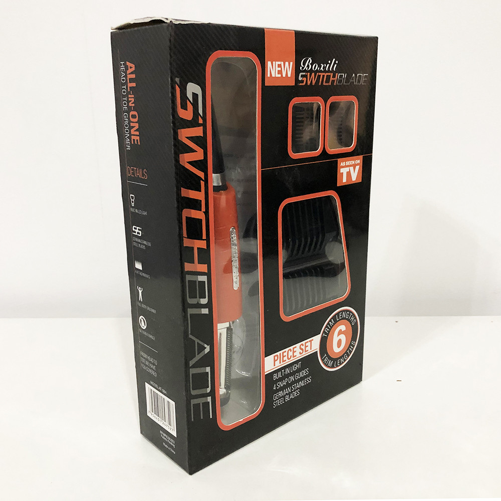 Тример Micro Touch Switchblade X-TRIM, бритва для носа та вух, Бюджетна машинка для стрижки бороди, фото 1