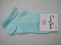Носки женские Crazy Socks сетка хлопок бирюзовый 35-41