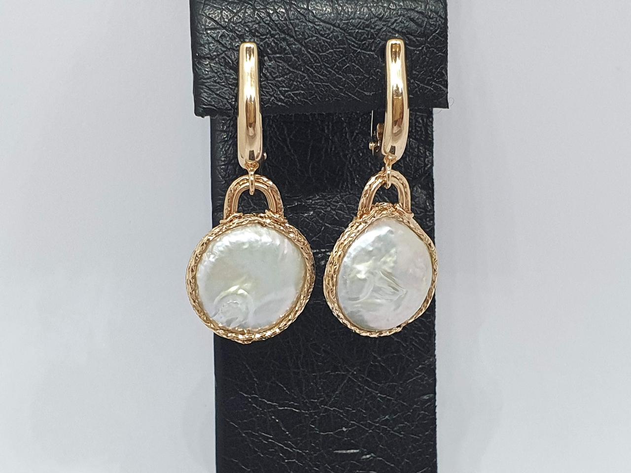 Золоті сережки з перлами. 211576