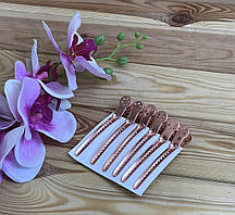 Затискачі для волосся металеві (Набір 6 шт.)