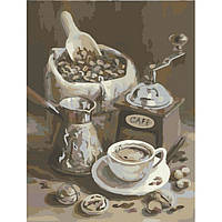 Картина по номерам Идейка "Утренний кофе" 40х50см KHO2047