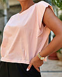 Блуза однотонний топ, фото 7