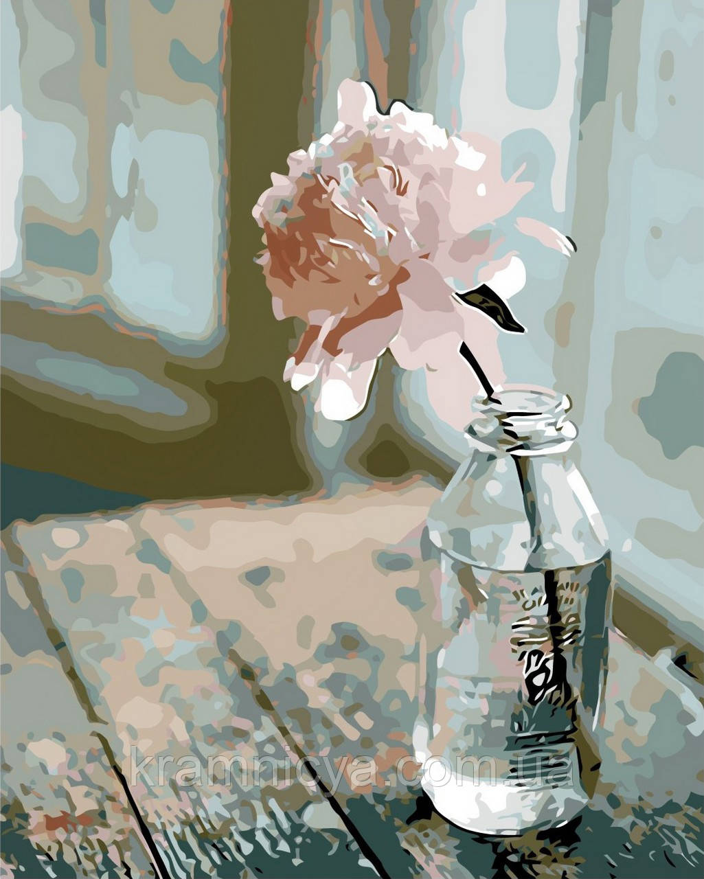 Картина по номерам Нежный розовый пион, 40х50 Strateg (VA-2106) - фото 1 - id-p1457986310