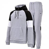 Спортивный костюм Slazenger Flc quarter TSuit Sn10 Grey Marl/Black - Оригинал