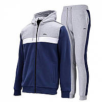 Спортивный костюм Slazenger Flc FZ T/Suit Sn10 Grey Marl/Navy - Оригинал