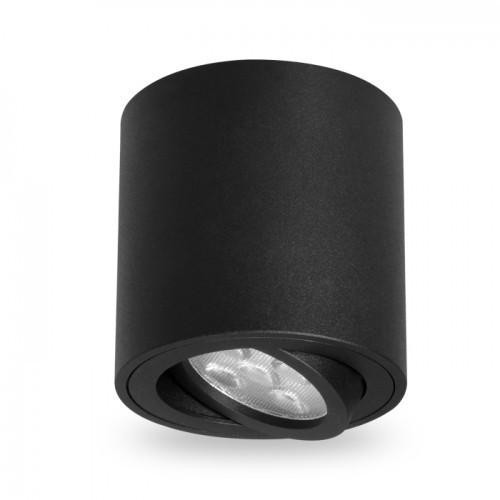 Накладний стельовий світильник Feron ML302 круг чорний поворотний Код.59812