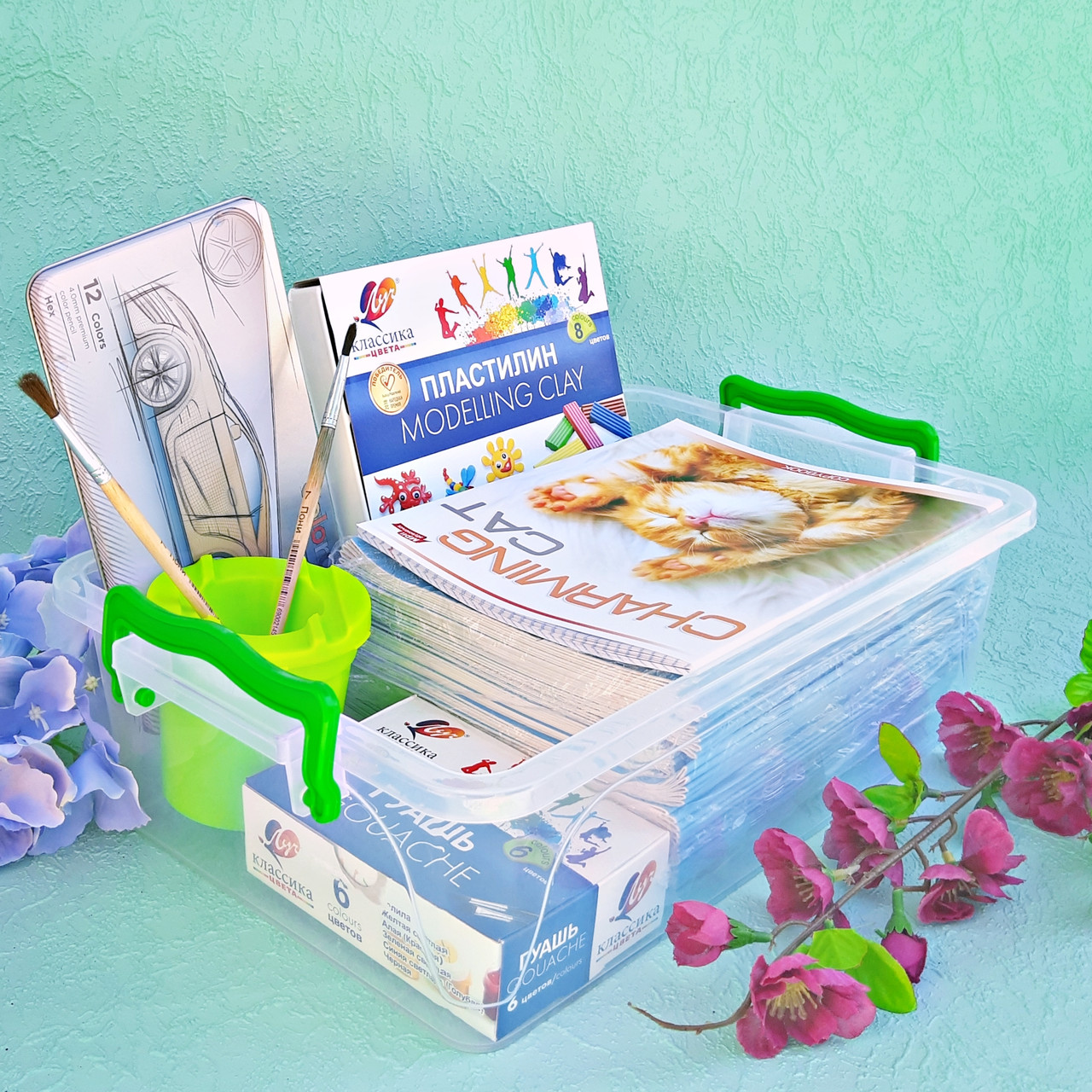 Контейнер універсальний з ручками 6л (365*240*115 мм) арт.К-6, фото 1