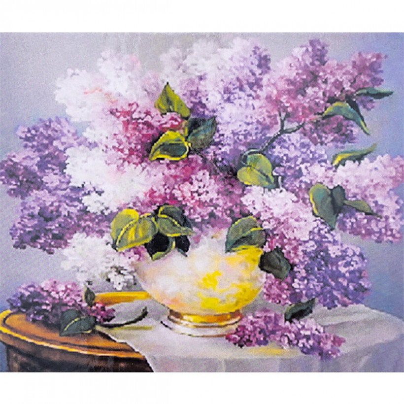 Алмазна мозаїка 40х50 см DIY Букет бузку (SL 70845)