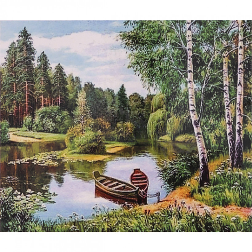 Алмазна мозаїка 40х50 см DIY Літній пейзаж (SL 71654)