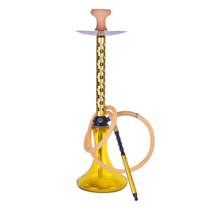 Кальян Yahya Aludots висота 65 см на 1 персону Жовтий