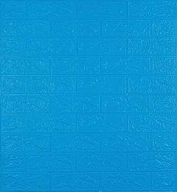 Самоклеюча декоративна 3D панель під синю цеглу 700x770x3 мм