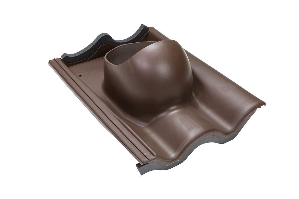 Прохідний елемент TIILI для цементно-піщаної черепиці Коричневий, фото 1