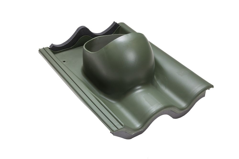 Прохідний елемент TIILI для цементно-піщаної черепиці Зелений, фото 1