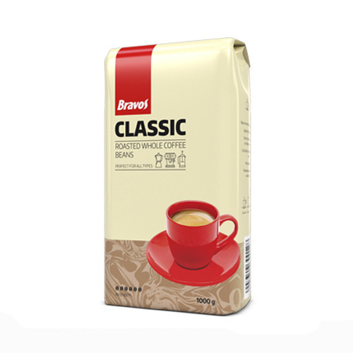 Кава мелений темна обсмажування Bravos Classic, 1кг, робуста, Угорщина