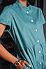 Сукня-сорочка літнє на гудзиках з натурального котону з коротким рукавом, фото 5