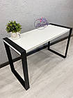 Стіл у стилі Лофт (Loft) на металевих опорах, фото 4