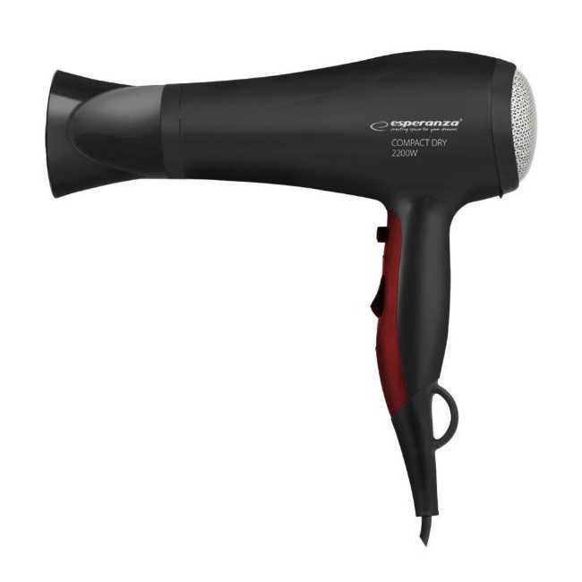 Фен для волосся Esperanza EBH004K Pamela 2200Вт з іонізацією, фото 1