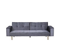 Велюровый диван серый VISNES