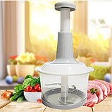 Ручний подрібнювач овочів із контейнером Food Processor TV One, фото 2